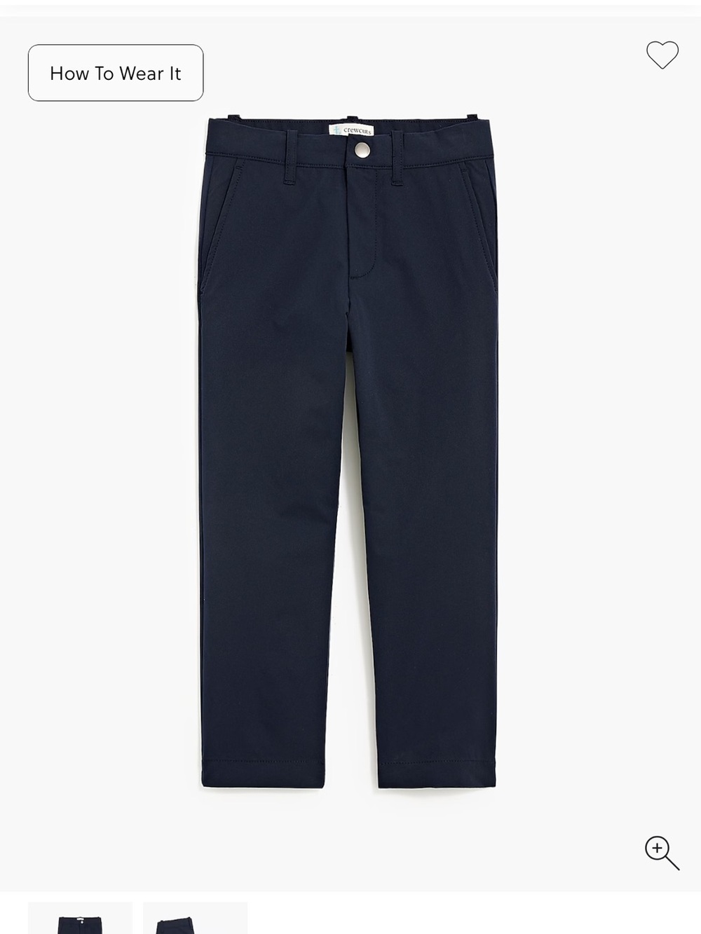 J Crew Crewcuts Boys Navy Straight Fit Pants 4